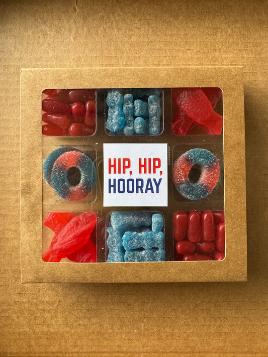 Candy Box-Hip Hip Hooray (includes delivery to The Hub)